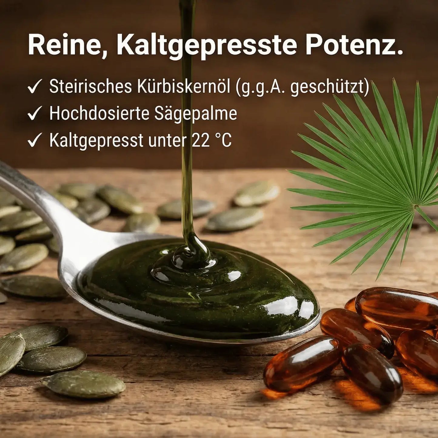 Phyrow Nächtliche Haar-Softgels mit Kürbiskernöl & Sägepalme