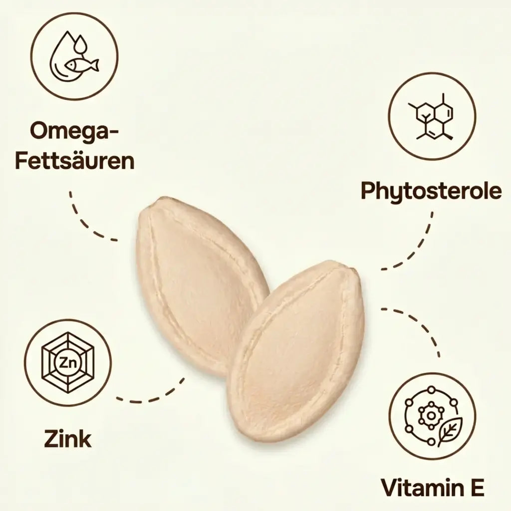 kaltgepresstes kürbiskernöl haare